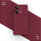 Liquid Silicone Cover for Xiaomi Redmi Note13 Note 13R 13 R Pro Plus 13RPro 5G Square Soft Original Mobile Phone Accessorie Case