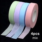 OKAYLASH 4Pcs/lot Eyelash Extension Tape  Breathable Medical Non-woven Adhesive Tape Eyelash Patch Tapes Cutter Cutting Tool