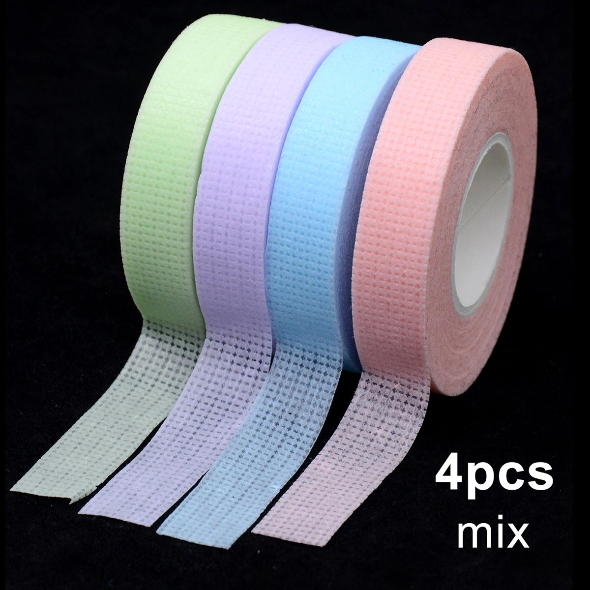 OKAYLASH 4Pcs/lot Eyelash Extension Tape  Breathable Medical Non-woven Adhesive Tape Eyelash Patch Tapes Cutter Cutting Tool