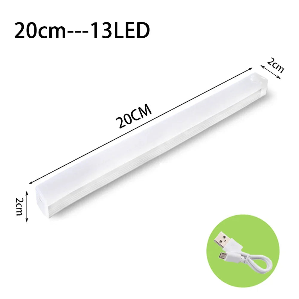 Kabellose LED-Nachtlicht mit Bewegungssensor, USB-C wiederaufladbare Lampe für Kleiderschrank, Garderobe, Küche, Treppen, Schrank, Raumhintergrundbeleuchtung