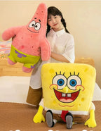 35-100CM SpongeBob Doll SquarePants Patrick Star Plush Anime Cartoon Toy Soft Cute Stuffed Collection Children's Birthday Gift