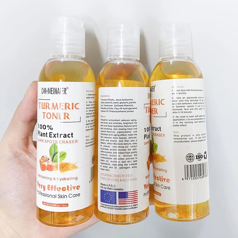Turmeric Toner Brightening Face Serum Dark Corrector Whitening Serum Moisturizing Vitamin C Ginger Essence Korean Cosmetics