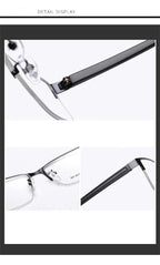 Semi-Rimless Steampunk Shortsighted Prescription Glasses Women Men Anti Blue Rays Computer Myopia Spectacles 0 -0.5 -0.75 To -6