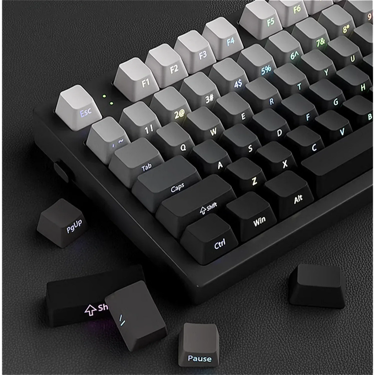 2026 Original Daylight Keycaps PTB Translucent, Side-engraved Oem 135 Keys, Customized To Fit 60/84/98/108 Mechanical Keyboards.