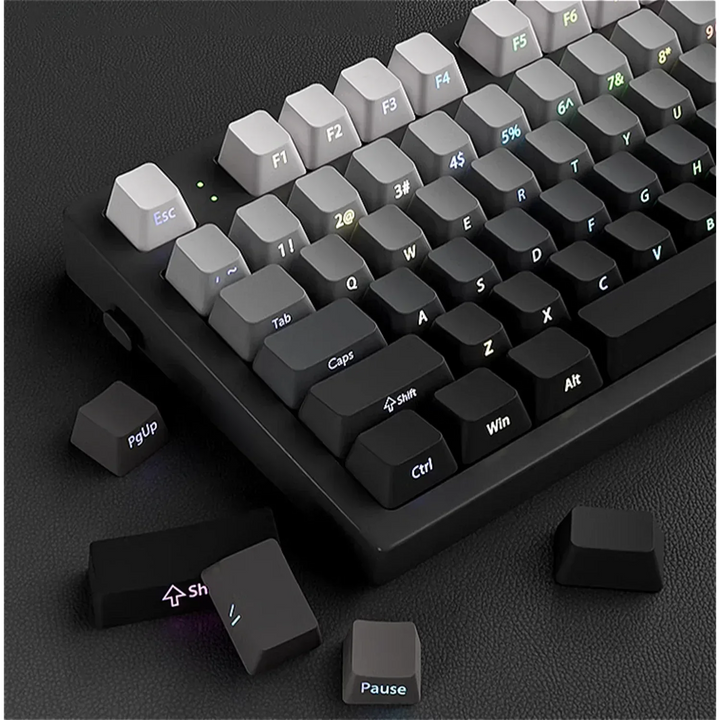 2026 Original Daylight Keycaps PTB Translucent, Side-engraved Oem 135 Keys, Customized To Fit 60/84/98/108 Mechanical Keyboards.