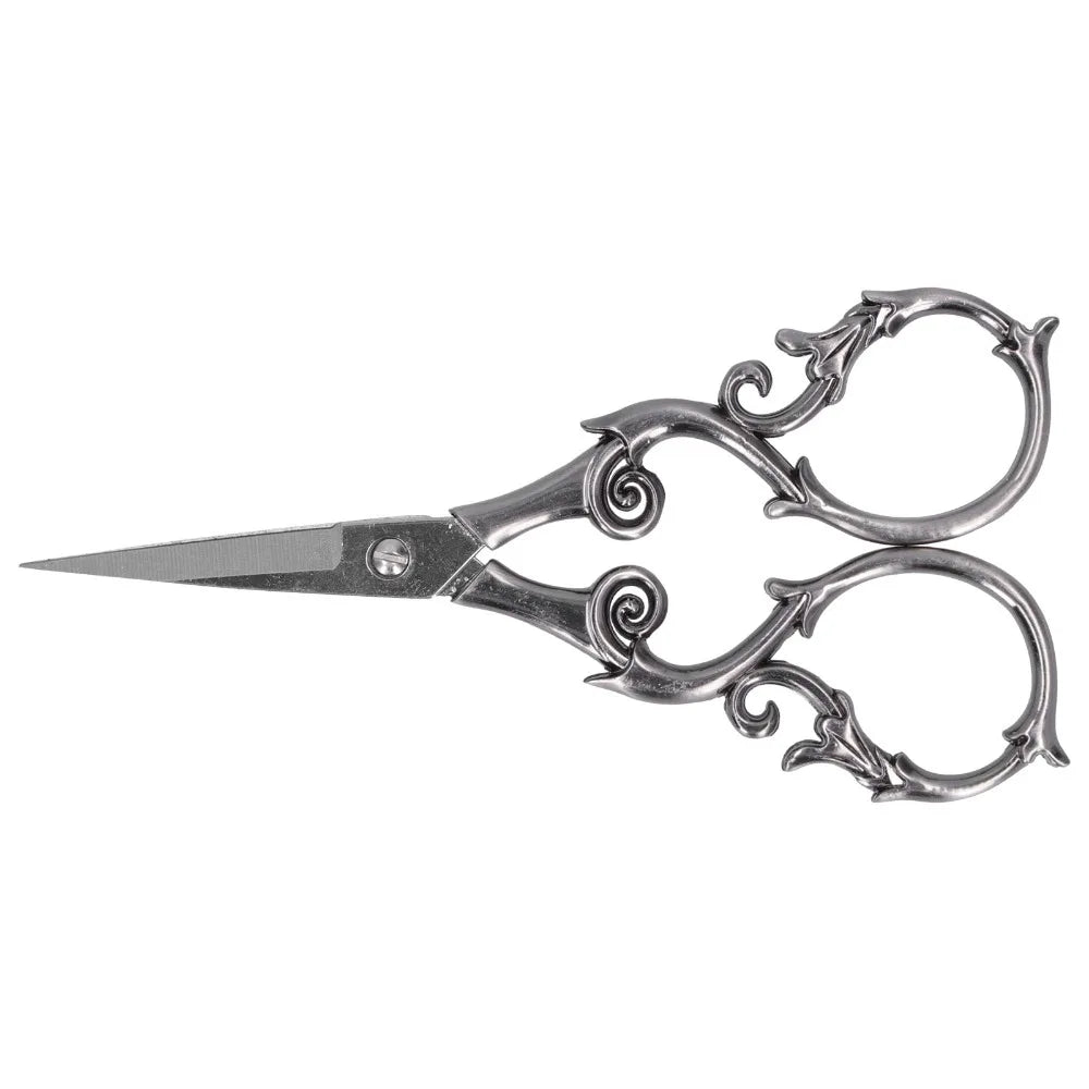 Portable Stainless Steel Retro Scissors Gourd Shape 4.3 Inch Embroidery Scissors Sewing Scissors Needlework Art