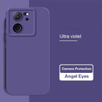 Durable Matte Angel Eyes Case for Xiaomi 13T 13 T Pro Shockproof Soft Square Liquid Silicone Original Mi13T 13TPro 5G Back Cover