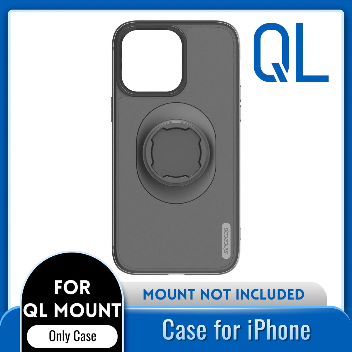 Shockproof Case for iPhone 17/16/15/14/13/12/11 Pro/X Max/XR Mini Lock-in Design Cover Fit Quad-style Bike/Moto Mount