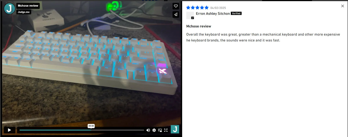 MCHOSE Jet75 Kailh Magnetic Switch 8kHz Polling Rate Magnetic Switch Gaming Keyboard Hall Effect Hot-Swappable Customized RGB