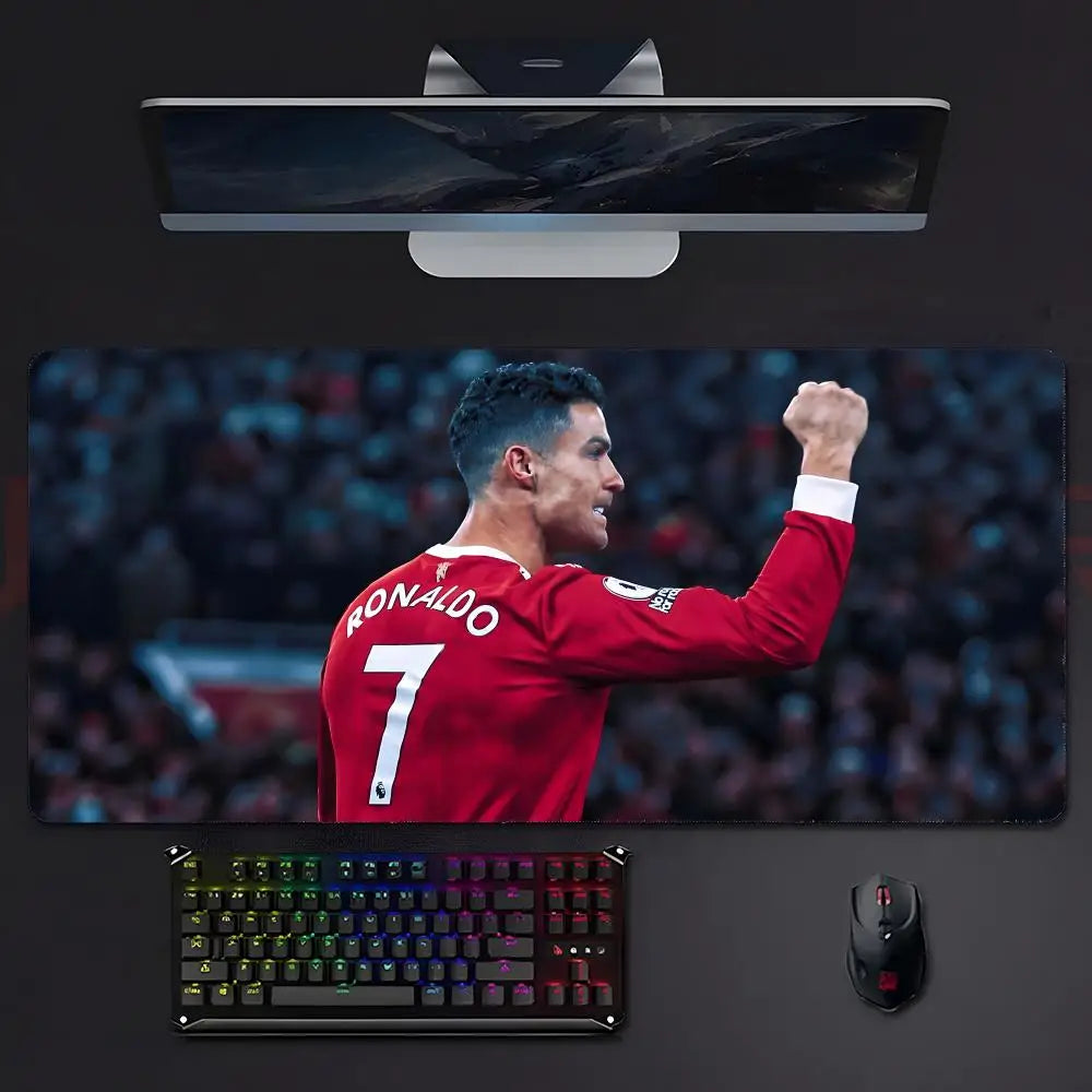 athlete legendary CR7 c-C-Cristiano R-RRonaldo Mouse Pad Mousepad Large Gaming LockEdge Thickened PC Table Desk Mat