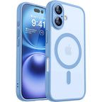 Magnetic Matte Translucent Armor Shockproof Case For iPhone 17 16 15 14 13 12 11 Pro Max Plus For Magsafe Wireless Charge Cover