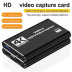 New 4K HDMI-Compatible USB 3.0 Video Capture Card 1080P 60FPS 60Hz Video Recorder Grabber for OBS Capturing Game Card Live Streaming