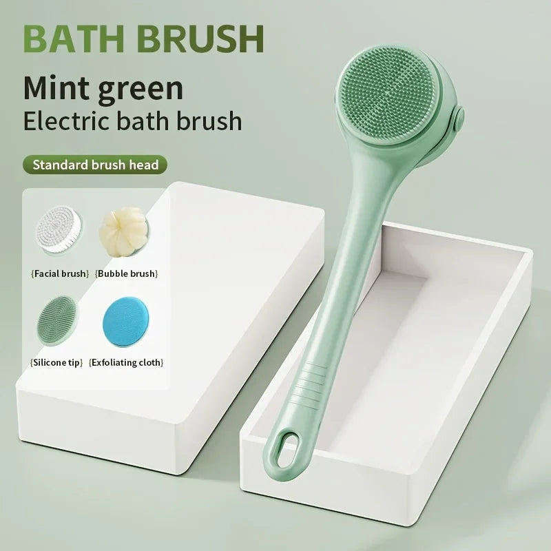 Electric Rotating Bath Brush with 4 Heads