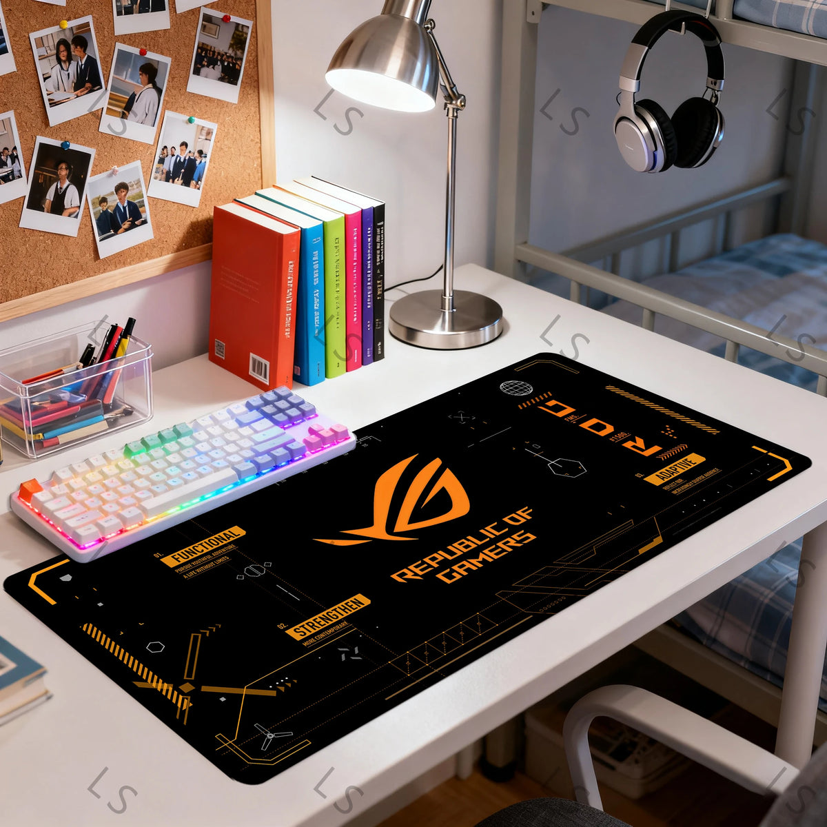 Extended Gaming Mouse Pad | Non-Slip Rubber Base, Stitched Edges