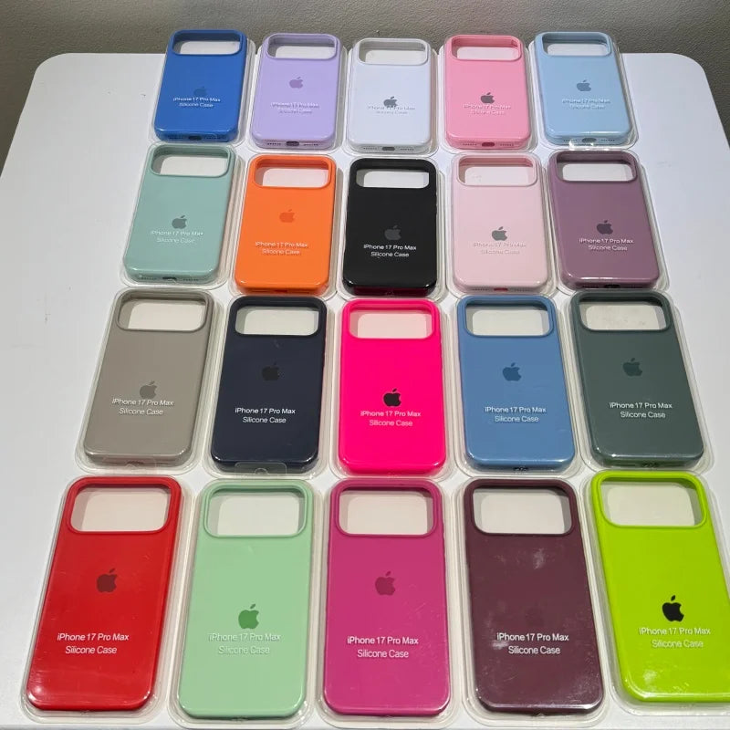 Matte Liquid Silicone Protective Case For Apple iPhone 17 16 15 14 13 12 Pro Max Soft Shockproof Anti-Scratch Slim Phone Cover
