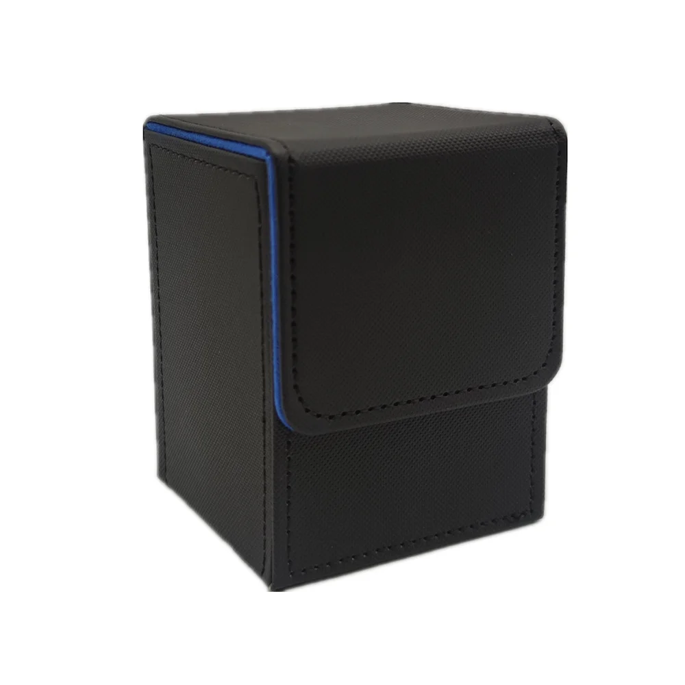 Card Fit For 100+Single Sleeved Cards  , Leather Trading Commander Deck Box Compatible With  Card Deck,Game Card Box