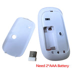 Wireless Mouse Dual Modes Bluetooth-compatibl 2.4G Portable Office Mouse for Laptop Notebook PC MacBook Battery Gaming Mouse