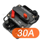 Circuit Breaker 20A to 300A Manual Reset for Car Audio System Waterproof Marine Circuit Breaker Reset Fuse 12V- 48V DC 40A 60A