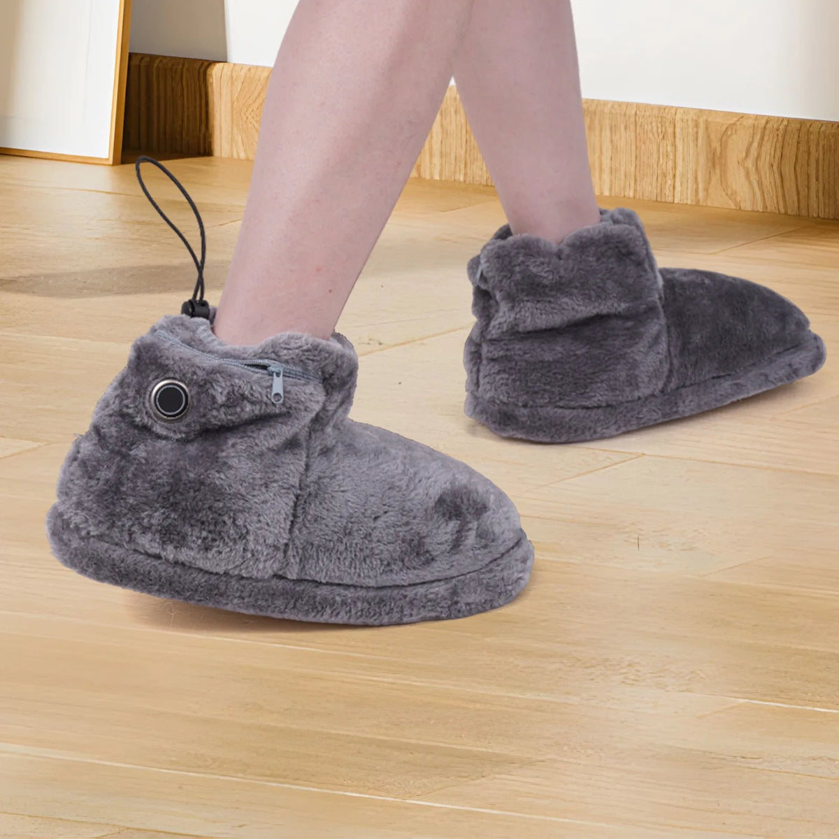 Heated Boots Heated Slippers Heating Pad Boots 1 Pair Thick Easy To Wear Fast Heating 5 Level Temperature for Office