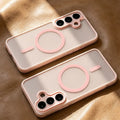 Luxury For Magsafe Magnetic Phone Case For Samsung Galaxy A57 A37 A56 A36 A16 A17 A26 S26 Ultra S25FE S24 Lens Protection Cover
