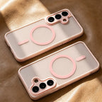Luxury For Magsafe Magnetic Phone Case For Samsung Galaxy A57 A37 A56 A36 A16 A17 A26 S26 Ultra S25FE S24 Lens Protection Cover