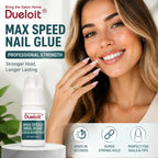 Max Speed Nail Glue Professional Salon Grade, Fast Drying Instant Strong Hold Nail Adhesive for Acrylic Nails Fake Nail Tips Press On Nails Nail Extensions, Quick Bond Precision Tip Nail Glue for Home DIY Salon Nail Art Broke