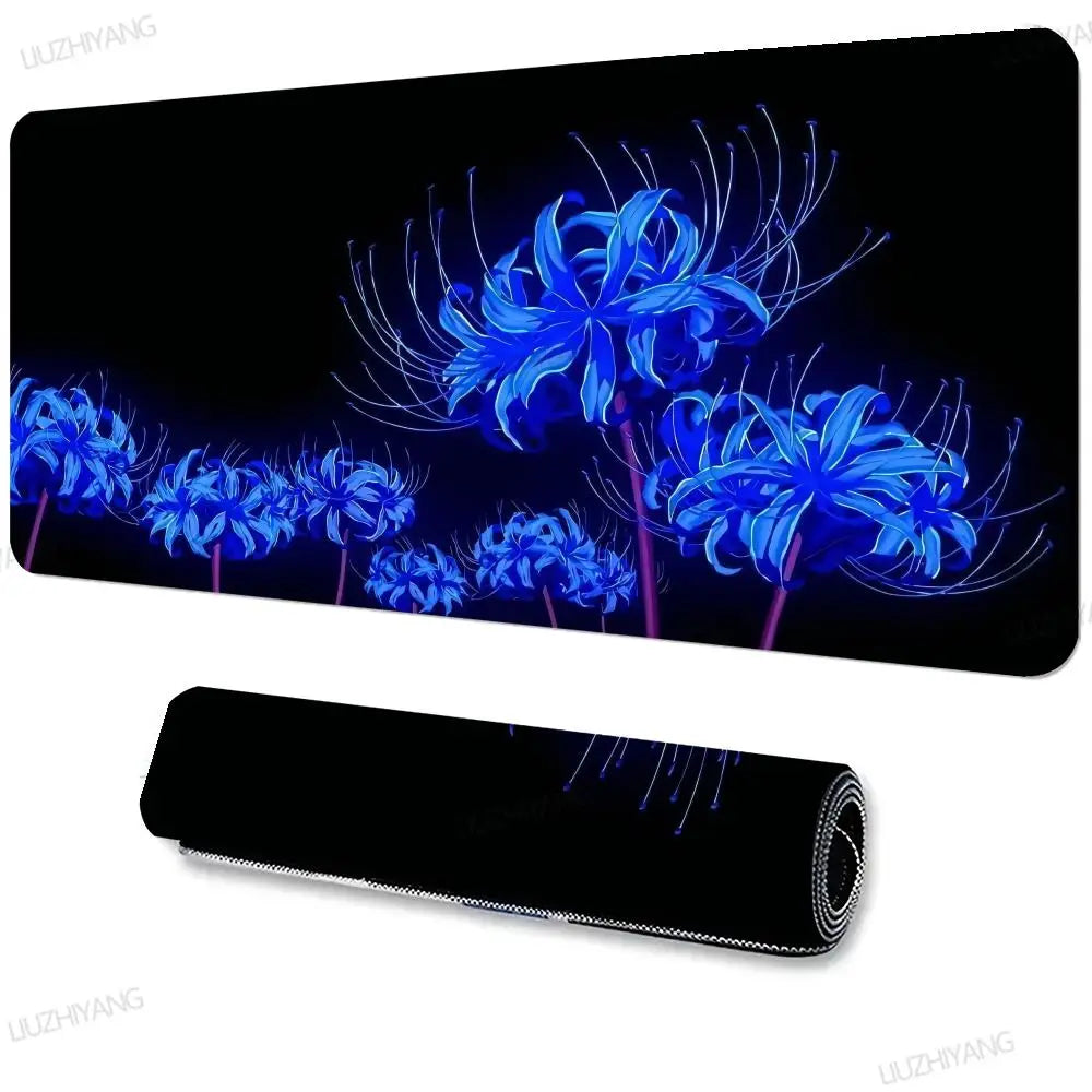 Accessories Long Mousepad Red Spider Lily Mouse Pad XXL Desktop Keyboard Table Pads Large Game Rubber Anti-slip DeskMat Computer