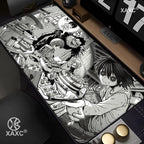 Anime D-Death Note Mouse Pad Large Keyboard Light Yagami Mouse Desk Pad XXL Non-Slip Rubber Gaming Pad Laptop Mouse Carpet XAXC