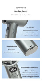 HOMEFISH Portable Handheld Fan USB Rechargeable High-Speed Electric Cooling Fan for Personal Use