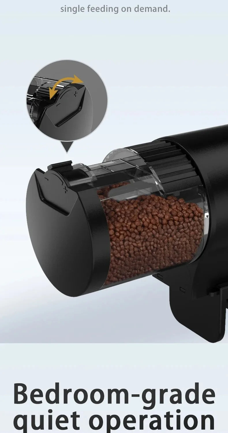Automatic Fish Feeder With Timer IP66 Waterproof Auto Fish Tank Feeder 100ml Capacity Food Dispenser For Fish/Turtle
