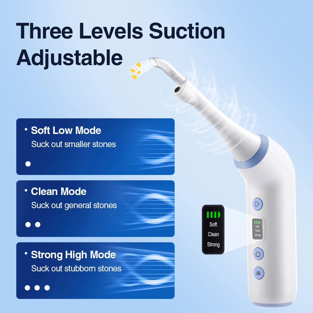 Vacuum Visual Electric Tonsil Stone Remover Oral Irrigator&Tongue Coating Scraper Built-In LED light 8 Suction Anti Bad Breath