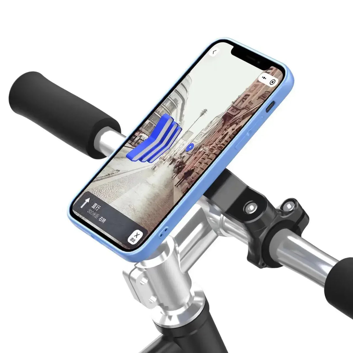 1set Motorcycle, Bicycle Handle, Mobile Phone Holder, Detachable 360 ° Rotating Shock-absorbing Mobile Phone Holder