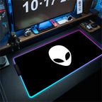 Alfombrilla de escritorio grande para teclado PC gamer XXL 900x400 RGB Alienware, alfombrilla de ratón gaming LED, accesorios de ordenador, Tapis De Souris Mousepads
