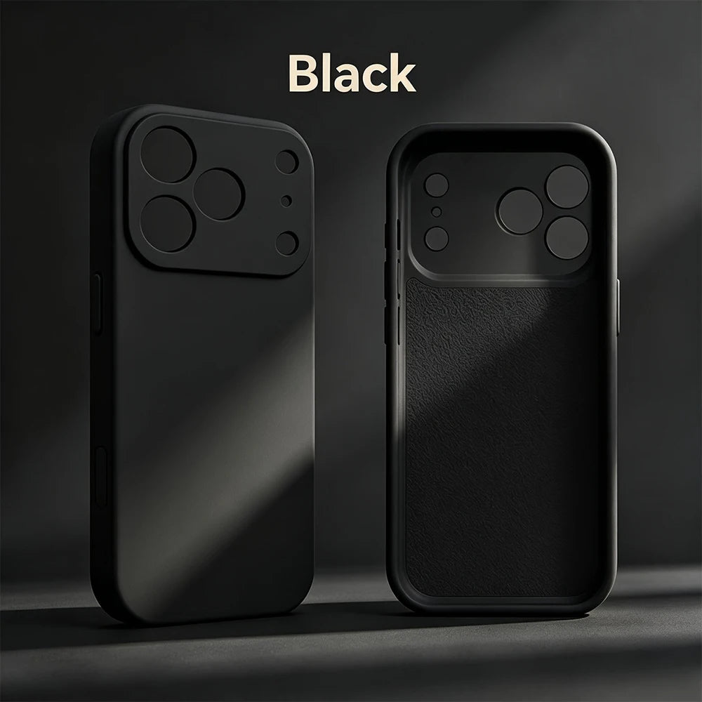 Original Liquid Silicone Case for iPhone 17 16 15 14 13 Pro Max 17Pro 16Pro Shockproof Soft Bumper Cases Cover Phone Accessories