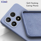 Original Mobile Phone Cases for Xiaomi 17 Xiaomi17 5G 6.3" 360 Soft Luxury Square Liquid Silicone Back Cover Waterproof Bags