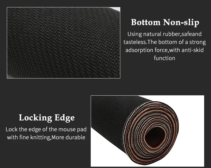 Asus Rog Black Mause Pad Anime Mouse Mats Gaming Computer Desk Mat Mouse Carpet Pc Accessories Gamer Mouse Pad Speed Rubber Mat