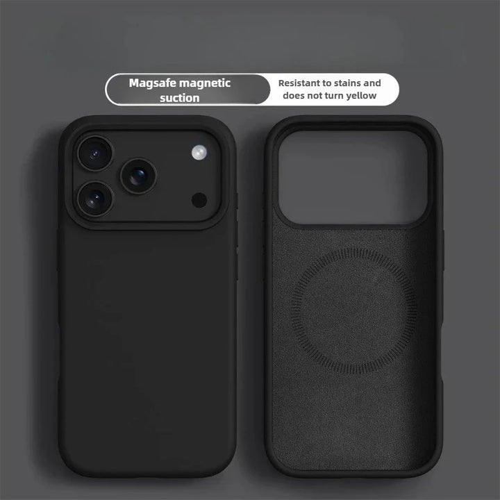 Liquid Silicone Magnetic for MagSafe Phone Case for IPhone17ProMax 16 15 18 13 17Air Solid Color Skin Protection Soft Back Cover