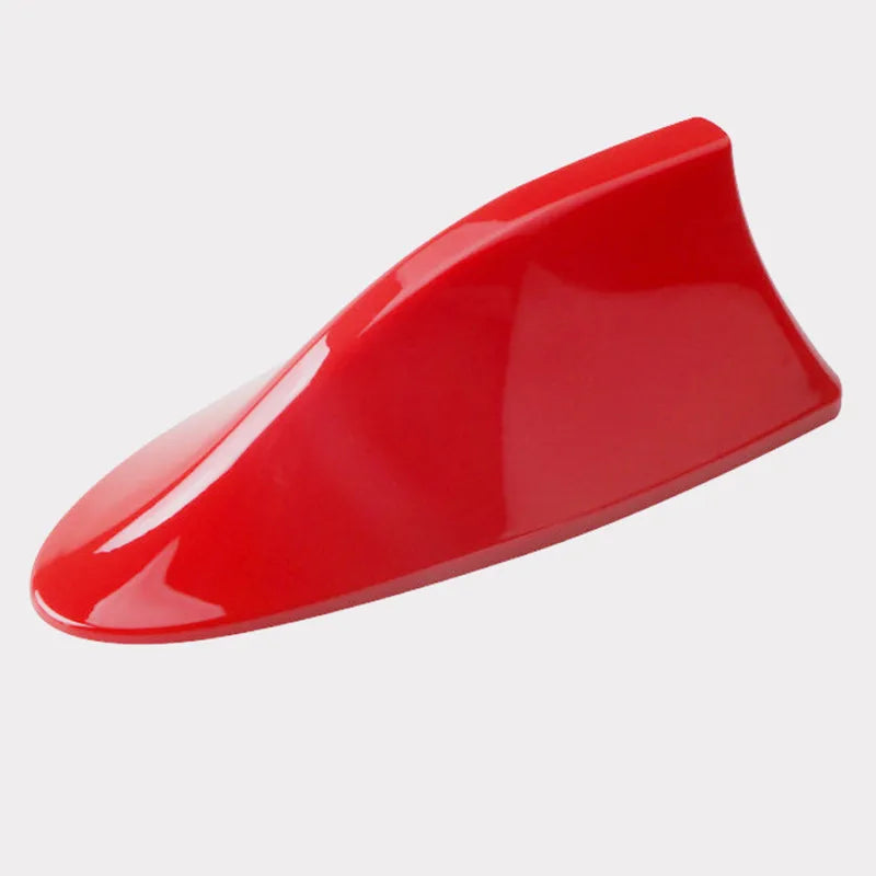 Universal Carbon Fiber Look Car Roof Top Mount Shark Fin Aerial Antenna Toppers Auto Radio AM FM Antenna Signal Amplifier Aerial