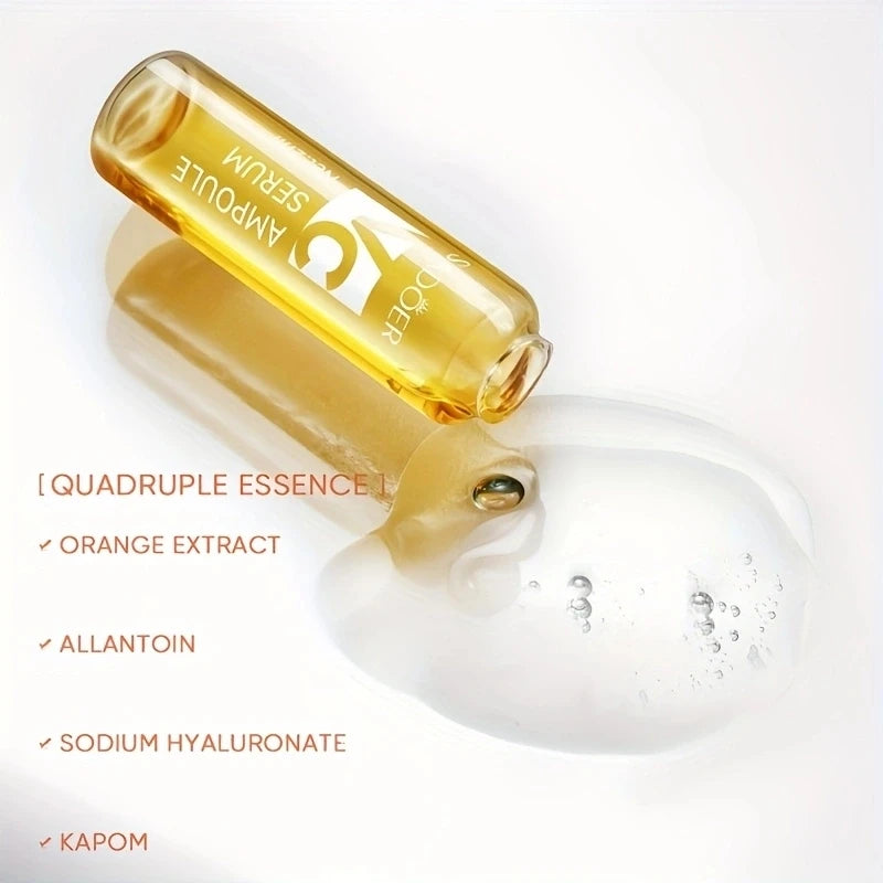 Vitamin C Serum, Each Box Contains 2ml X 7 Vials, Meeting the Needs of Facial Care for a Week, Made with Mild Ingredients, Individually Packaged, Convenient to Use, Safe and Hygienic, Suitable for Men, Alcohol-Free
