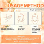 JUINHOU Vitamin C Skin Care Serum Cream Set Brighten Moisturizing Oil-Control Improve Uneven Skin Tone For Dull Skin Daily Care