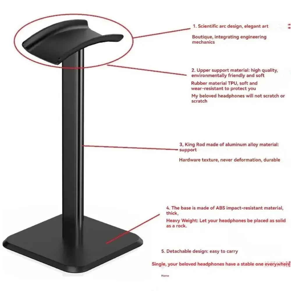 Aluminium Headphone Stand for Gaming & Desktop