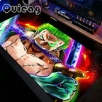 XXL Large Anti-Slip Rubber Mouse Mat One Piece Roronoa Zoro Gaming Mouse Pad Stitched Edge Desk Mat for PC Gamer Keyboard Laptop