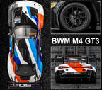 1:24 BMW M4 GT3 Alloy Sports Car Model Diecast Metal Toy Car Vehicles Model Simulation Sound and Light Collection Childrens Gift