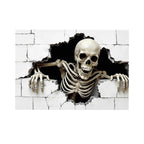 Halloween Garage Door Decorations Large Spooky Thick Fabric Vibrant Halloween Garage Door Banner Cover Decorations for Home Yard