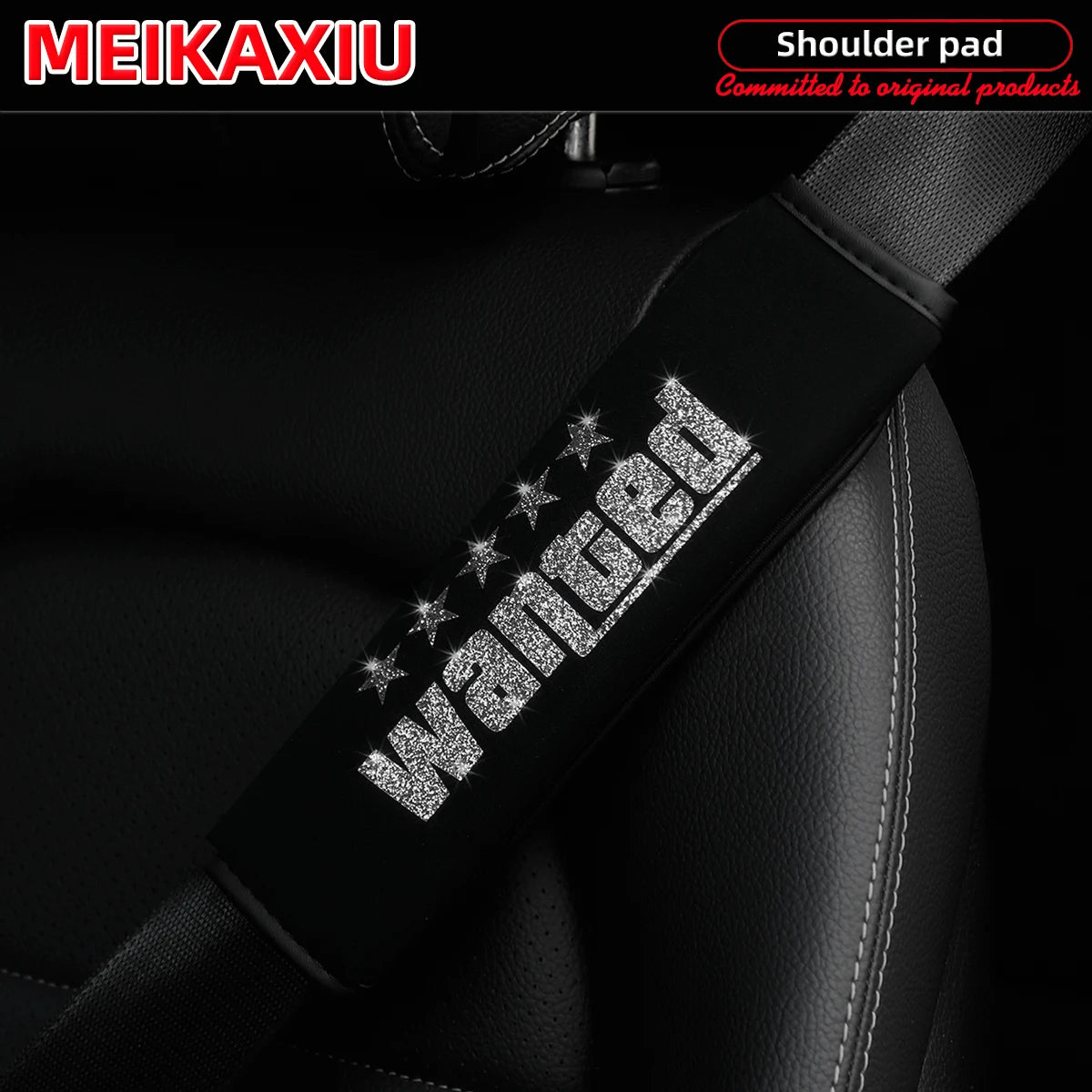 WANTED: Breathable Fabric Car Shoulder Cover with Safety Belt Decoration. New Type of Car Accessories for Women.