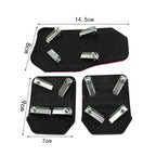 New 2Pcs/3Pcs/set Universal Non-Slip Aluminum Manual Transmission Car Pedal Cover Set Kit Pedali Red/Blue/Silver Car Accessories
