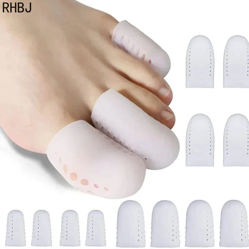 New Breathable Toe Protectors Sleeve Bunion Pads Cushion Big Toe Guards Silicone Toe Covers For Protection Of Ingrown Toenails