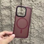 Matte Magnetic Original Phone Case For iPhone 18 Air 17 16 15 14 12 11 13 Pro Max 16e Plus For Magsafe Wireless Charging Cover