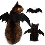 Halloween Cute Pet Clothes Black Bat Wings Harness Costume Cosplay Cat Dog Halloween Party for Pet Supplies