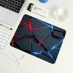 Large Gaming Mouse Pad 90x40 Red Blue Gradient Design Non-Slip Rubber Sewn Edge Gaming Desk Mat Keyboard Gamers and Office Work